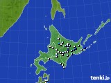 北海道地方のアメダス実況(降水量)(2023年07月31日)