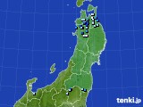 東北地方のアメダス実況(降水量)(2023年07月31日)