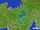 滋賀県のアメダス実況(気温)(2023年07月31日)