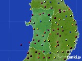 2023年08月01日の秋田県のアメダス(日照時間)