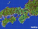 2023年08月03日の近畿地方のアメダス(日照時間)