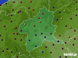 2023年08月03日の群馬県のアメダス(日照時間)