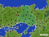 兵庫県のアメダス実況(日照時間)(2023年08月03日)