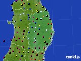 岩手県のアメダス実況(日照時間)(2023年08月03日)