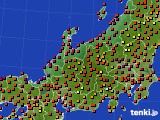 北陸地方のアメダス実況(気温)(2023年08月03日)
