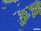 2023年08月03日の九州地方のアメダス(風向・風速)