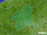 2023年08月03日の群馬県のアメダス(風向・風速)