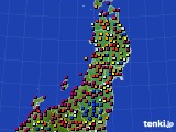 東北地方のアメダス実況(日照時間)(2023年08月04日)