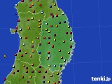 2023年08月04日の岩手県のアメダス(日照時間)