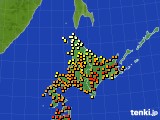 北海道地方のアメダス実況(気温)(2023年08月04日)