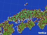 2023年08月04日の中国地方のアメダス(気温)