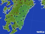 宮崎県のアメダス実況(日照時間)(2023年08月05日)