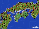 四国地方のアメダス実況(気温)(2023年08月05日)