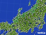 2023年08月05日の北陸地方のアメダス(風向・風速)