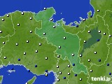 京都府のアメダス実況(風向・風速)(2023年08月05日)