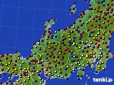 北陸地方のアメダス実況(日照時間)(2023年08月06日)