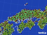 中国地方のアメダス実況(日照時間)(2023年08月06日)