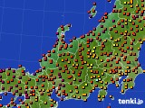 北陸地方のアメダス実況(気温)(2023年08月06日)