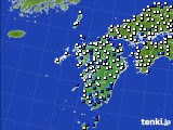 2023年08月06日の九州地方のアメダス(風向・風速)