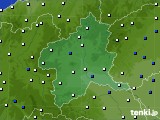 2023年08月06日の群馬県のアメダス(風向・風速)