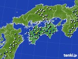 四国地方のアメダス実況(降水量)(2023年08月07日)