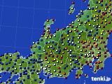 北陸地方のアメダス実況(日照時間)(2023年08月07日)