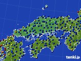 中国地方のアメダス実況(日照時間)(2023年08月07日)