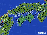 四国地方のアメダス実況(日照時間)(2023年08月07日)