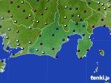 静岡県のアメダス実況(日照時間)(2023年08月07日)