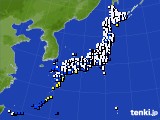 2023年08月08日のアメダス(風向・風速)