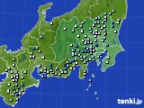 関東・甲信地方のアメダス実況(降水量)(2023年08月09日)