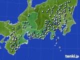 東海地方のアメダス実況(降水量)(2023年08月09日)