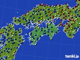 四国地方のアメダス実況(日照時間)(2023年08月10日)