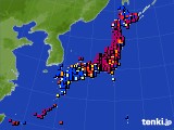 アメダス実況(日照時間)(2023年08月10日)