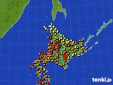 2023年08月10日の北海道地方のアメダス(気温)