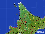 道北のアメダス実況(気温)(2023年08月10日)