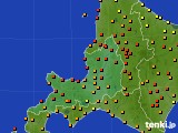 2023年08月10日の道央のアメダス(気温)