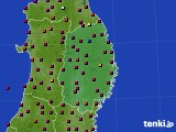 2023年08月11日の岩手県のアメダス(日照時間)