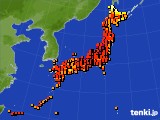 アメダス実況(気温)(2023年08月11日)