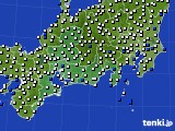 東海地方のアメダス実況(風向・風速)(2023年08月11日)