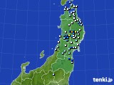 東北地方のアメダス実況(降水量)(2023年08月12日)