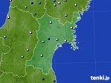 宮城県のアメダス実況(降水量)(2023年08月12日)