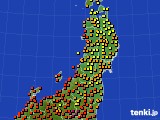 東北地方のアメダス実況(気温)(2023年08月12日)