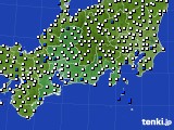 東海地方のアメダス実況(風向・風速)(2023年08月12日)