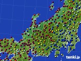 北陸地方のアメダス実況(日照時間)(2023年08月13日)