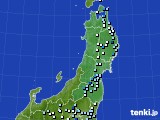 東北地方のアメダス実況(降水量)(2023年08月14日)
