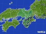 2023年08月14日の近畿地方のアメダス(降水量)
