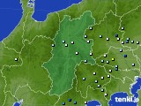 長野県のアメダス実況(降水量)(2023年08月14日)