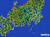 関東・甲信地方のアメダス実況(日照時間)(2023年08月14日)