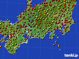 2023年08月14日の東海地方のアメダス(気温)
